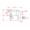Powermaster 9509 XS Torque Mini Starter :: For GM LS Series Engines 168 Tooth Flywheel