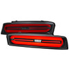 6th Gen Camaro Red LED Sequential Tail Lights, Black Housing :: 2016-2018 Camaro w/ Factory LED Tail Lights