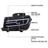 5th Gen Camaro Projector Headlights w/ LED Bar, Gloss Black Housing w/ Smoked Lens :: 2014-2015 Camaro w/o HID Headlights