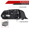 S550 Mustang Sequential LED Tail Lights, Jet Black Housing :: 2015-2023 Ford Mustang