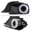 S550 Mustang White LED Tail Lights, Gloss Black Housing :: 2015-2023 Ford Mustang