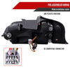 S550 Mustang Red LED Tail Lights, Gloss Black Housing :: 2015-2023 Ford Mustang