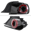 S550 Mustang Red LED Tail Lights, Gloss Black Housing :: 2015-2023 Ford Mustang