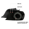S550 Mustang Red LED Tail Lights, Gloss Black Housing w/ Smoked Lens :: 2015-2023 Ford Mustang