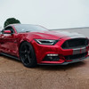 S550 Mustang HID Projector Headlights w/ Switchback Sequential LED Bar Turn Signals, Matte Black Housing w/ Smoked Lens :: 2015-2022 Ford Mustang w/ HID Headlights