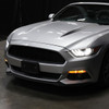 S550 Mustang HID Projector Headlights w/ LED Strip Sequential Turn Signals, Matte Black Housing :: 2015-2022 Ford Mustang w/ HID Headlights