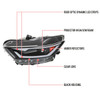 S550 Mustang HID Projector Headlights w/ LED Bar Turn Signals, Matte Black Housing :: 2015-2022 Ford Mustang w/ HID Headlights