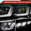 S550 Mustang LED Projector Headlights w/ Switchback Sequential Turn Signals, Gloss Black Housing :: 2015-2022 Ford Mustang w/ HID Headlights