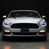 S550 Mustang HID Projector Headlights w/ Switchback Sequential LED Bar Turn Signals, Matte Black Housing :: 2015-2022 Ford Mustang w/ HID Headlights