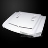 AmeriHood Type-E Style Functional Heat Extractor Ram Air Hood :: 2019 GMC Sierra 1500 Limited