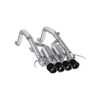 MBRP Armor Pro 3" Dual Muffler Axle-Back Exhaust System w/ 4" Quad Carbon Fiber Tips, Active Profile :: 2014-2019 C7 Corvette