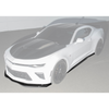 6th Gen Camaro T6 Side Skirts & Front Splitter, Gloss Black :: 2016-2024 Camaro SS & 2019-2024 Camaro LS & LT