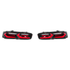 6th Gen Camaro C8 Style Sequential LED Rear Taillights, Red Lens :: 2019-2024 Camaro