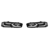 6th Gen Camaro C8 Style Sequential LED Rear Taillights, Smoked Lens :: 2019-2024 Camaro