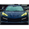 C8 Corvette Sequential LED DRL Bar Bezel Insert, Carbon Flash Metallic :: 2023-2026 Corvette Z06, ZR1 & E-Ray