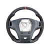 5th Gen Camaro Carbon Fiber Steering Wheel w/o Button Cover, Alcantra Grips :: 2012-2015 Camaro