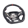 Ford F-150 Carbon Fiber Steering Wheel w/o Button Cover, Perforated Leather Grips :: 2021-2026 Ford F-150