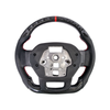 Ford F-150 Carbon Fiber Steering Wheel w/o Button Cover, Perforated Leather Grips :: 2021-2026 Ford F-150