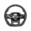 Ford F-150 Carbon Fiber Steering Wheel w/ Button Cover, Perforated Leather Grips :: 2021-2026 Ford F-150