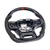 Ford F-150 Carbon Fiber Steering Wheel w/ Button Cover, Alcantara Grips :: 2021-2026 Ford F-150
