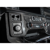 Ford F-150 Center AC Radio Control Panel Cover, Carbon Fiber :: 2021-2026 Ford F-150