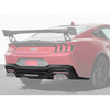 S650 Mustang V2 Package Rear Diffuser, Carbon Fiber :: 2024-2026 Ford Mustang w/ Quad Tips