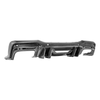 S650 Mustang V2 Package Rear Diffuser, Carbon Fiber :: 2024-2026 Ford Mustang w/ Quad Tips