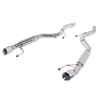 S550 Mustang Axle-Back Exhaust w/ 4" Dual Polished Tips :: 2015-2023 Ford Mustang V6 & EcoBoost
