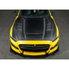 S550 Mustang Terminator Style Vented Hood, Carbon Fiber :: 2015-2017 Ford Mustang