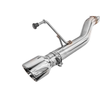 S650 Mustang Muffler Delete Axle-Back Exhaust w/ 3.5" Dual Polished Tips :: 2024-2026 Ford Mustang GT