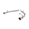 S650 Mustang Muffler Delete Axle-Back Exhaust w/ 3.5" Dual Polished Tips :: 2024-2026 Ford Mustang GT