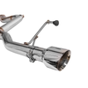S650 Mustang Muffler Delete Cat-Back Exhaust w/ 3.5" Dual Polished Tips :: 2024-2026 Ford Mustang GT