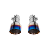 S650 Mustang Muffler Delete Cat-Back Exhaust w/ 3.5" Dual Burnt Tips :: 2024-2026 Ford Mustang GT