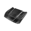 S650 Mustang Super Snake Style Vented Hood, Carbon Fiber :: 2024-2026 Ford Mustang