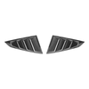 S650 Mustang Quarter Window Louvers, Carbon Fiber :: 2024-2026 Ford Mustang