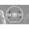S650 Mustang Steering Wheel Magnetic Paddle Shifters, Carbon Fiber :: 2024-2026 Ford Mustang