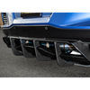 C8 Corvette Rear Diffuser Fins Add-On, Hydro-Dipped Carbon Fiber :: 2020-2026 Corvette Stingray & Z51