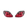C6 Corvette HID Headlights, Torch Red Housing w/ Clear Lens :: 2005-2013 C6 Corvette