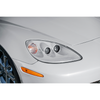 C6 Corvette HID Headlights, Artic White Housing w/ Clear Lens :: 2005-2013 C6 Corvette
