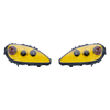 C6 Corvette HID Headlights, Velocity Yellow Housing w/ Clear Lens :: 2005-2013 C6 Corvette