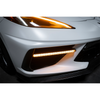 C8 Corvette Sequential LED DRL Light Bar Bezel Insert, Carbon Flash Metallic :: 2020-2026 C8 Corvette Stringray & Z51