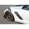 C7 Corvette XL Extended Front & Rear Splash Guards, Unpainted :: 2014-2019 C7 Corvette