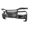 C8 Corvette Z06 Conversion Unpainted Rear Bumper w/ Gloss Black High Wing Spoiler :: 2020-2026 Corvette Stingray & Z51
