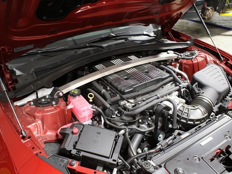 BMR Stainless Steel Strut Tower Brace, Natural