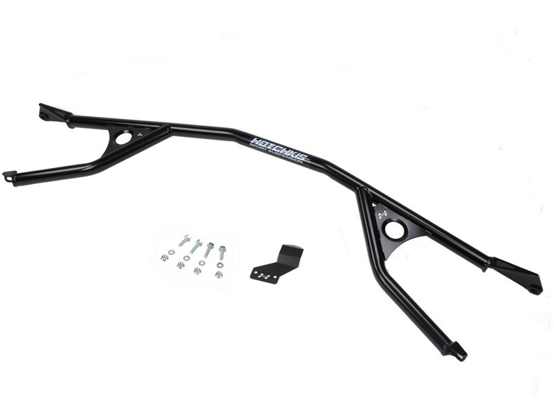 BMR Front Strut Tower Brace, 2 point, Black Hammertone 20112015