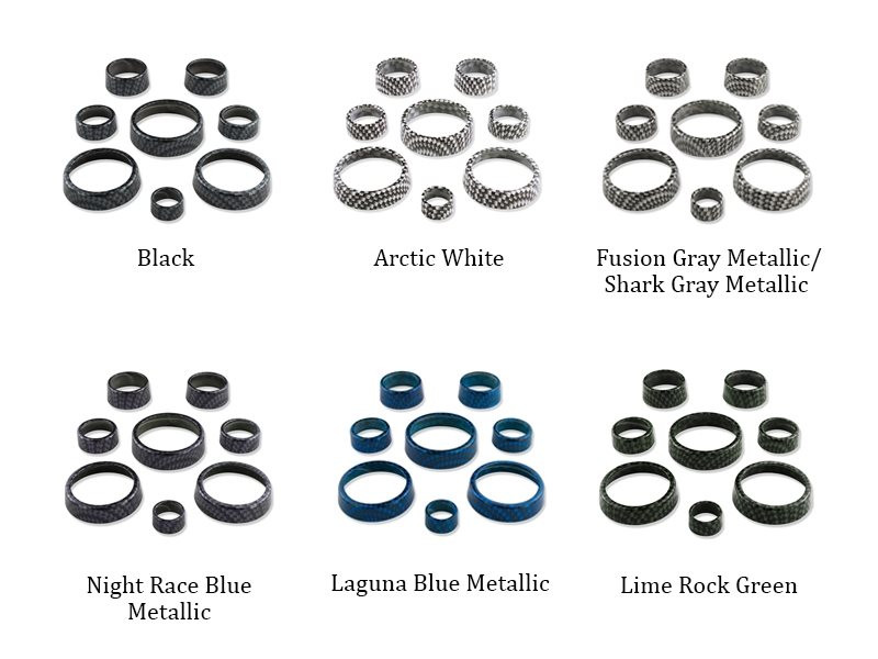 American Brother Designs Interior Knob Kit w/ Carbon Fiber Overlay