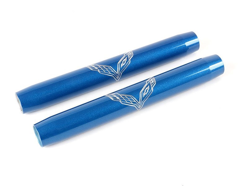 American Brother Designs Hood Shock Covers, Flag Logo, Color Options