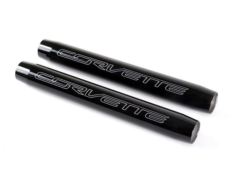 American Brother Designs Trunk Shock Covers, Corvette Font Logo
