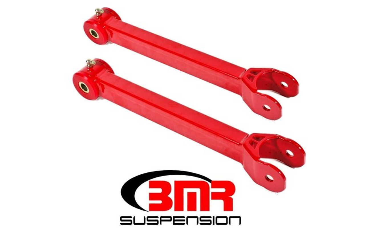 BMR Rear Non-Adjustable Lower Trailing Arms, Red :: 2016-2024 Camaro