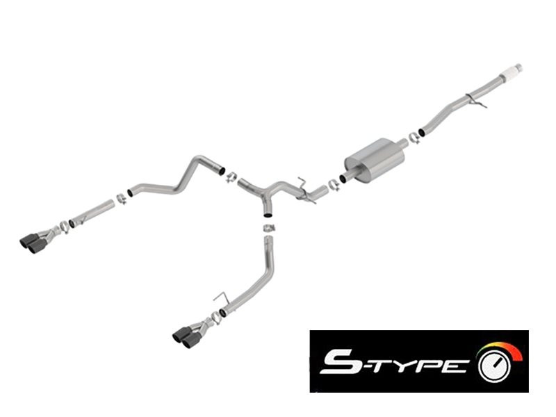 Borla S-Type Cat-Back Single Exhaust 140770BC w/ Factory Rear Exit